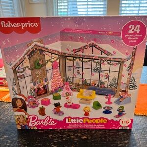 NEW!Fisher-Price Little People Barbie Toddler Toy 2025 Advent Calendar-24 pieces